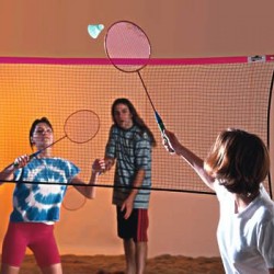 Fileu badminton plaja roz neon - fir 1mm - 606-06-F1 Fileu badminton plaja roz neon - fir 1mm - 606-06-F1